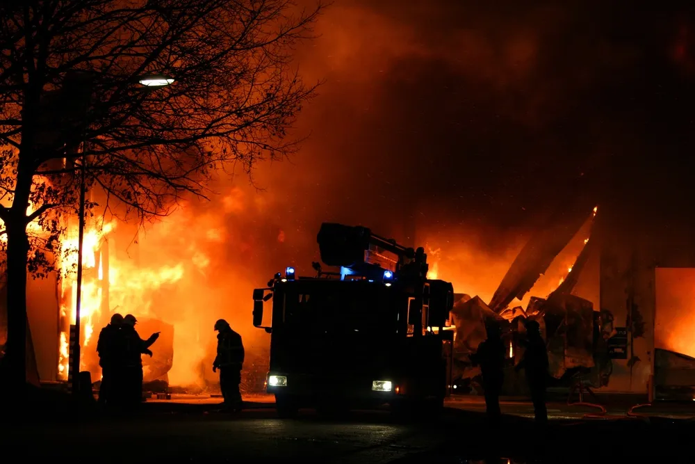 fire hungary fire brigade firefighters nagykanizsa blaze