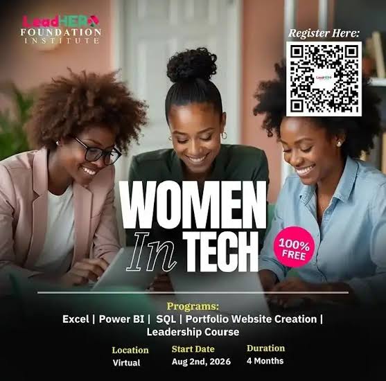 Call For Applications: LeadHER Foundation Women in Tech Program 2026