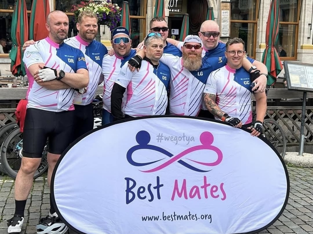 Best Mates raise £20k on bike ride to Brussels