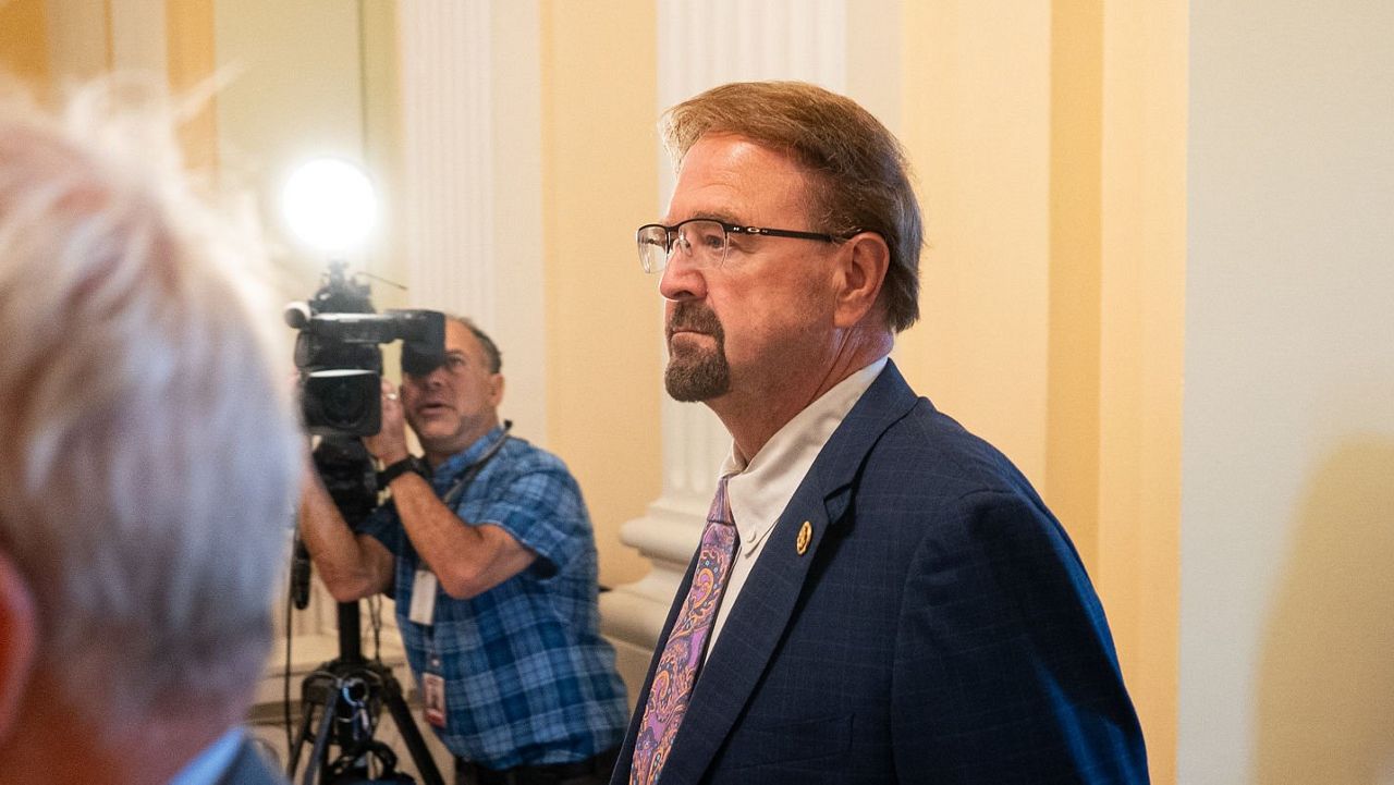 Republican North Carolina Rep. Chuck Edwards dropped his reelection bid after an Ethics Committee report weeks ago found he engaged in persistent, unprofessional and inappropriate conduct toward two female aides. (Getty images)