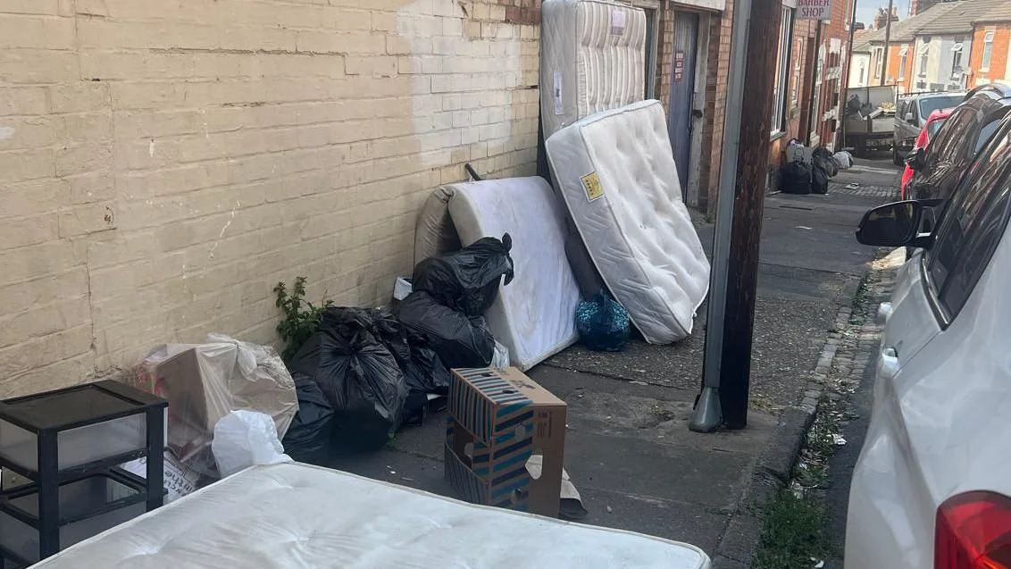 Fly-tipping surge as area dubbed town rubbish tip
