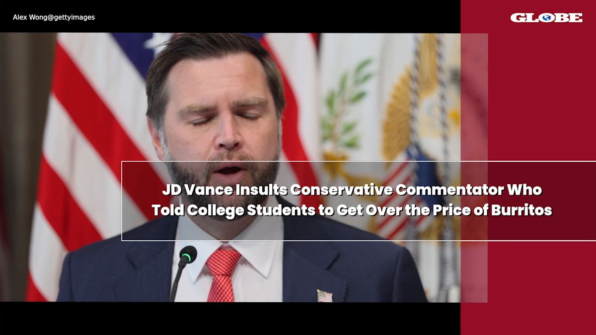 JD Vance Insults Conservative Commentator Who Told College Students to Get Over the Price of Burritos