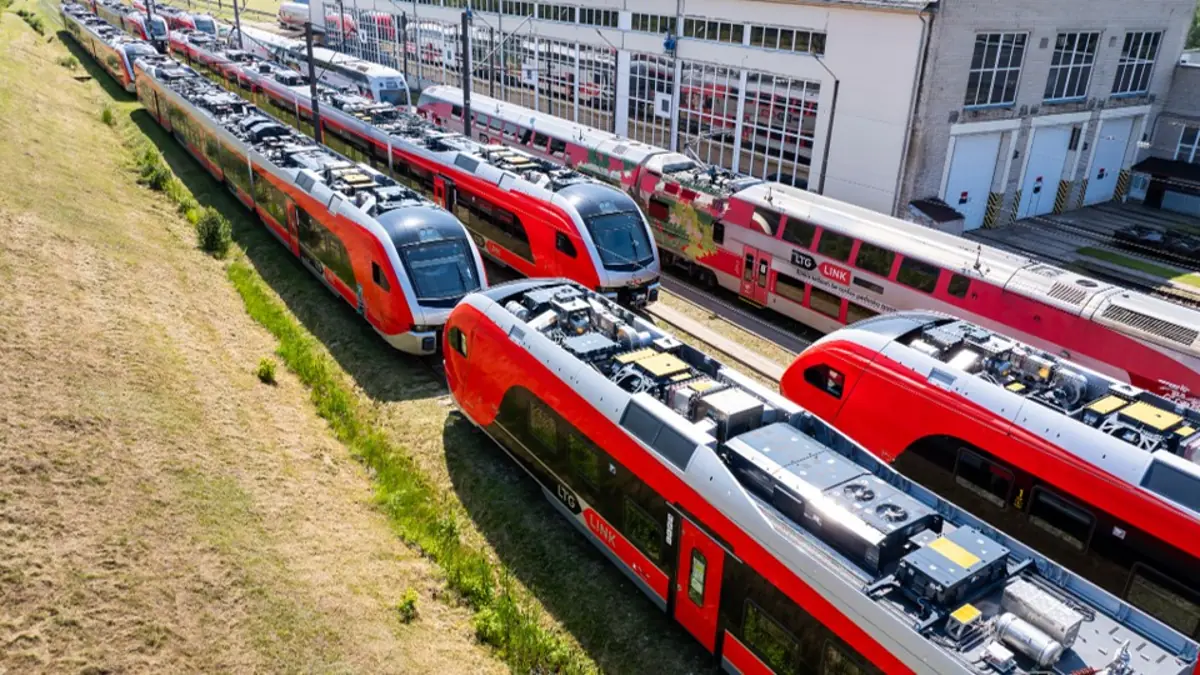 12 Stadler FLIRT Trains Arrive in Lithuania