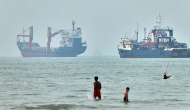 Cargo ship reports being struck in the Strait of Hormuz