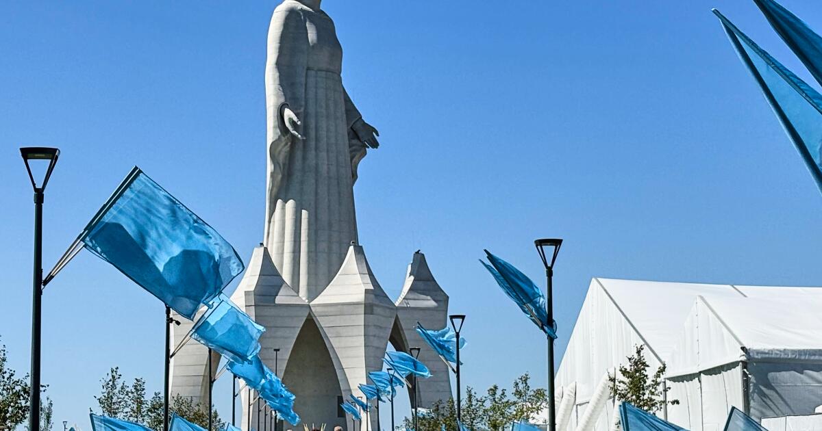Europe's tallest statue of the Virgin Mary is inaugurated in a small Polish village