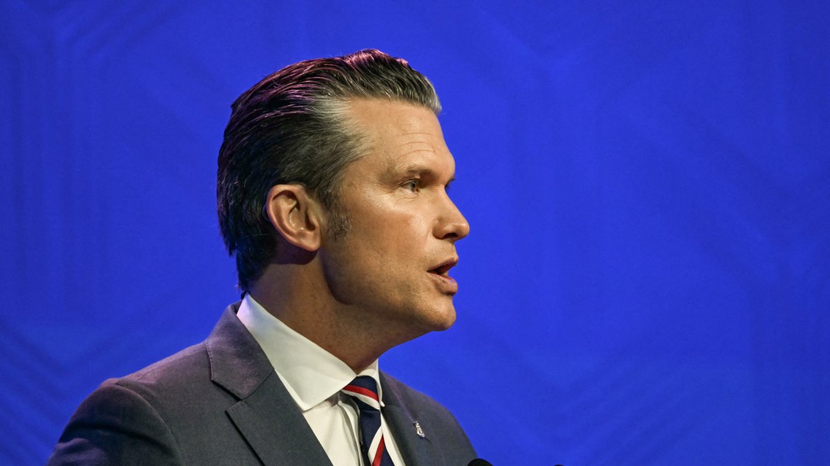 War Secretary Pete Hegseth.