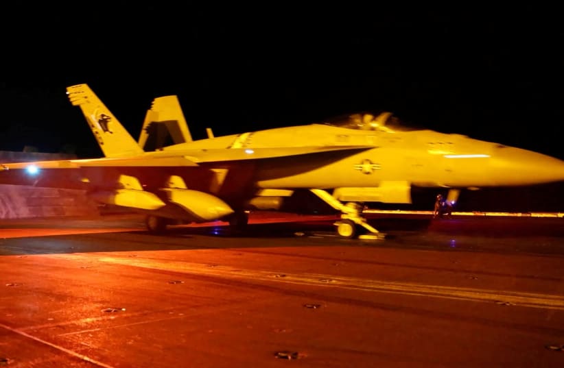 A screengrab from a video obtained from social media on September 1, 2026, shows a military aircraft ready to take off on the day US CENTCOM said US forces carried out strikes on an Iranian military target. 