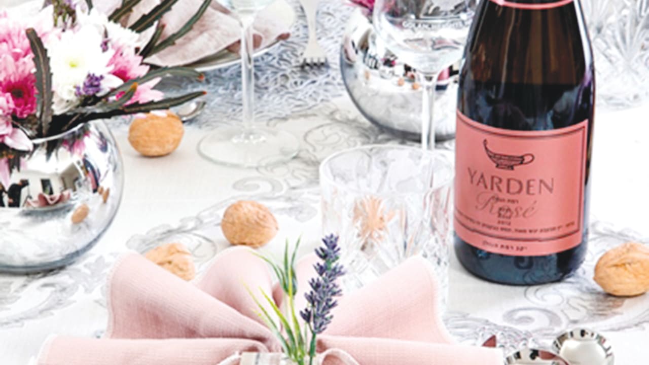 YOU CAN make a toast for the New Year with a good sparkling wine, like Yarden Brut Rose.