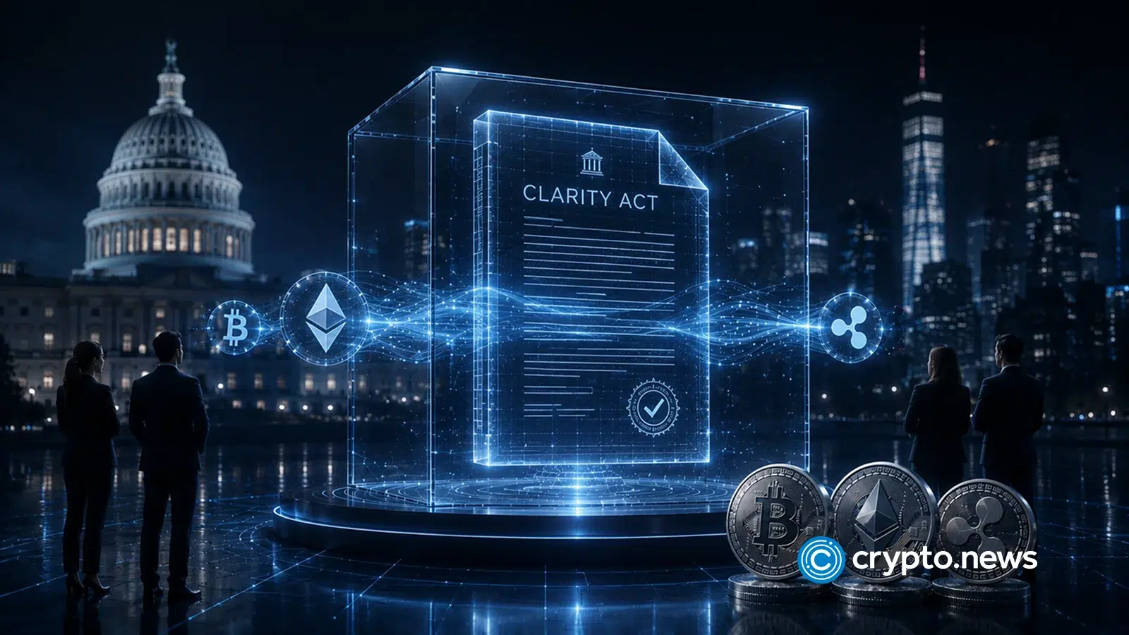 United States Capitol building representing the CLARITY Act September 15 cloture vote on crypto regulation