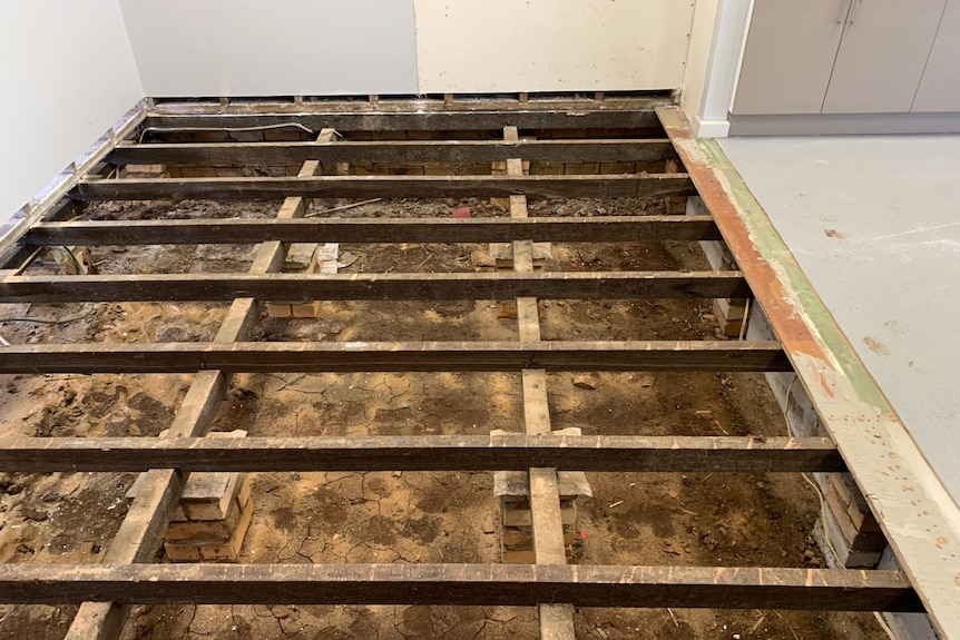 water damaged floors