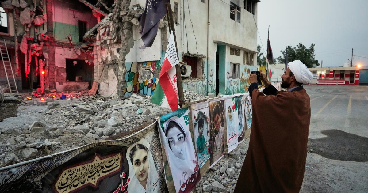 Families grieve in the ruins of an Iranian school where a U.S. strike killed dozens of children